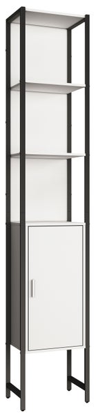 Holz Metall Badmöbel Badschrank Hochschrank Edino