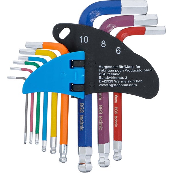BGS technic Innensechskantschlüssel Set mit Kugelkopf