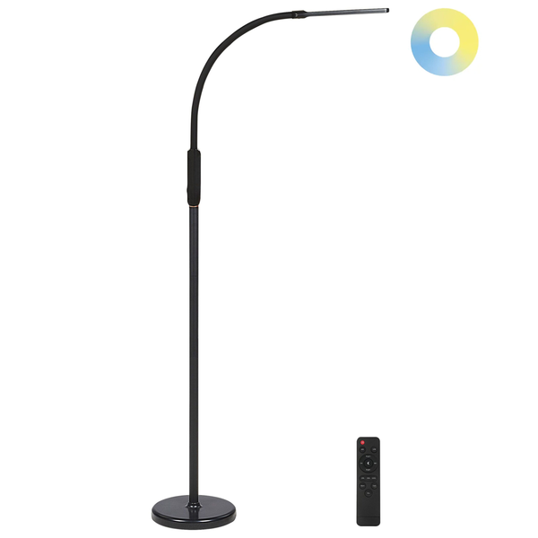 Stehlampe mit Fernbedienung zur Lichtsteuerung