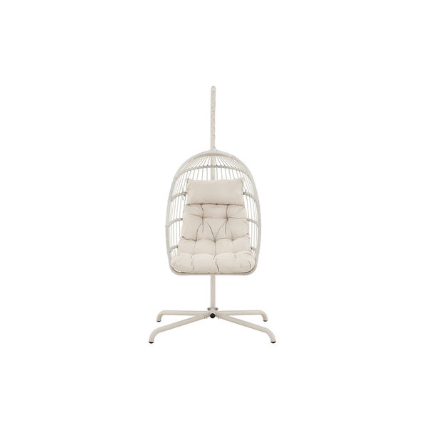 Trezza Hängesessel mit Stativ beige. 75 X 70 X 198 cm