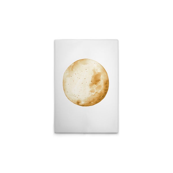 Gemälde mit einem kreisförmigen Motiv auf Leinwand