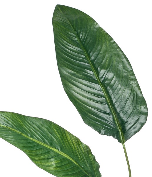 Künstlicher Magnolienzweig mit einer rosa Blüte und mehreren Knospen an einem braunen Zweig.