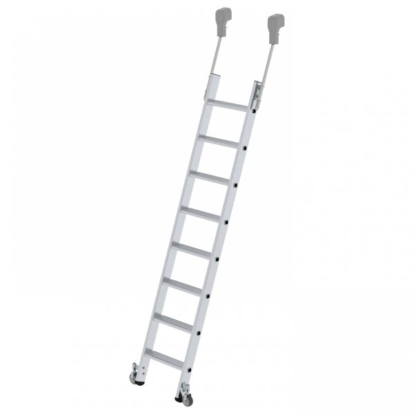 Aluminium Dachbodentreppe mit acht Stufen und Handläufen