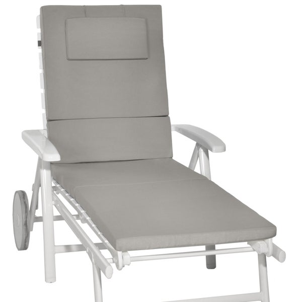 Beautissu Loft RL Rollliegenauflage 200x60x5cm Hellgrau