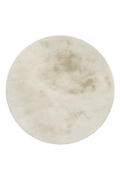 Badteppich Beige Emil WECONhome Basics 90 cm rund