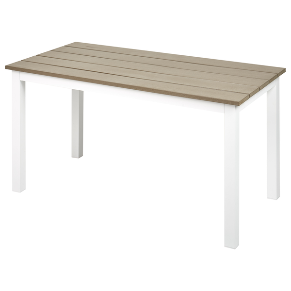 Gartentisch MESSINA 100 cm 52 cm Weiß
