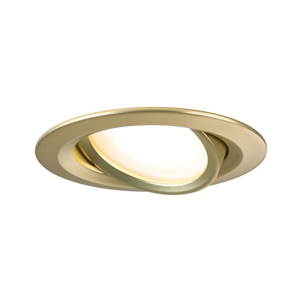 LED Einbauleuchte Nova Coin 3er-Set rund 84mm 50° Coin 3x6W 3x470lm 230V 2700K Gold matt