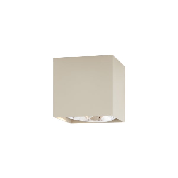 Quadratische Wandleuchte mit Lampe