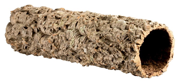 Korkröhre für Terrarien, Naturkork-Tunnel als Versteck für Kleintiere.