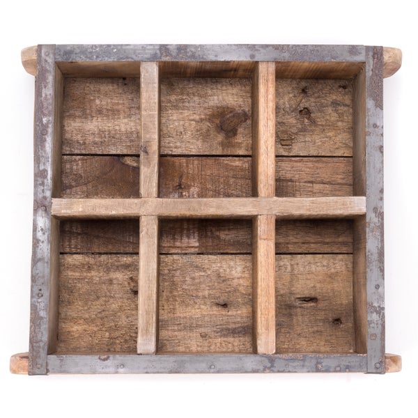 Holzkiste Brick Massivholz, Ziegelform