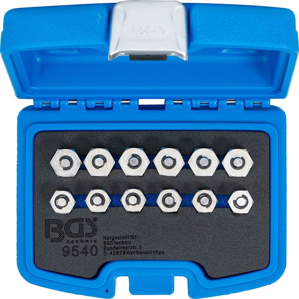 BGS technic Nieteinsatz Sortiment in geöffneter, blauer Box