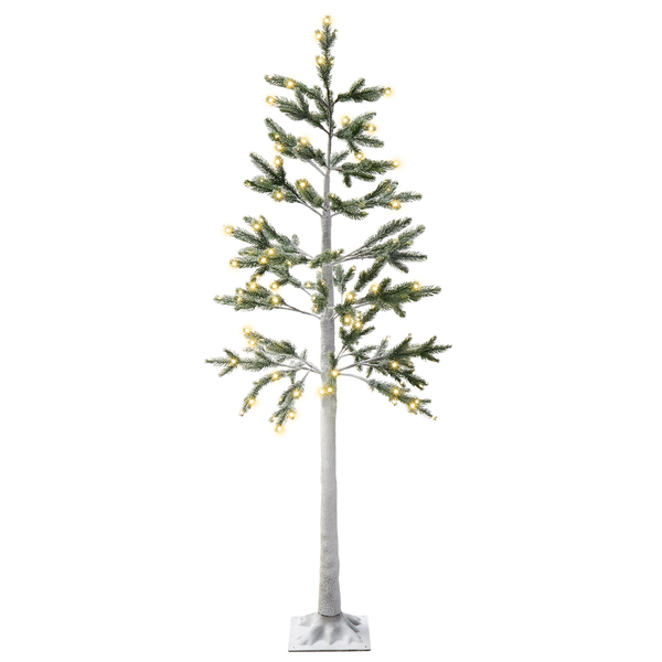Gartendekoration LED ALBIONI Baum 180 cm Weiß