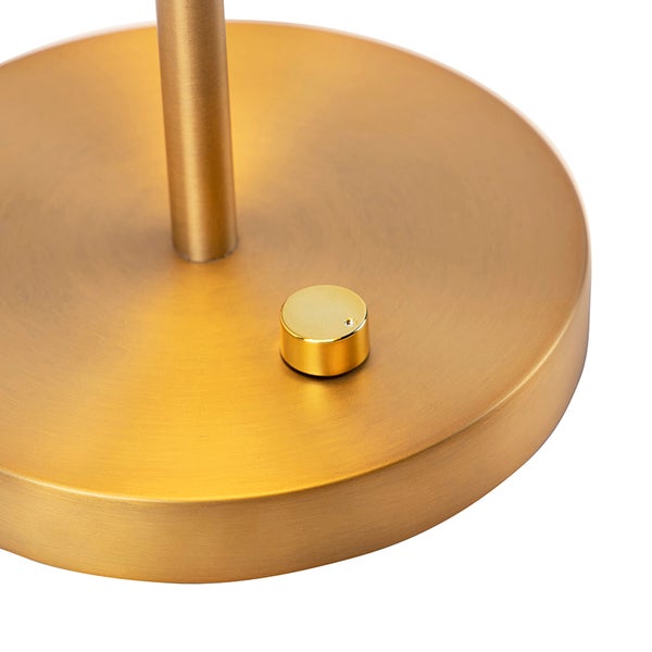 Detailaufnahme des Lampenfußes mit Schalter