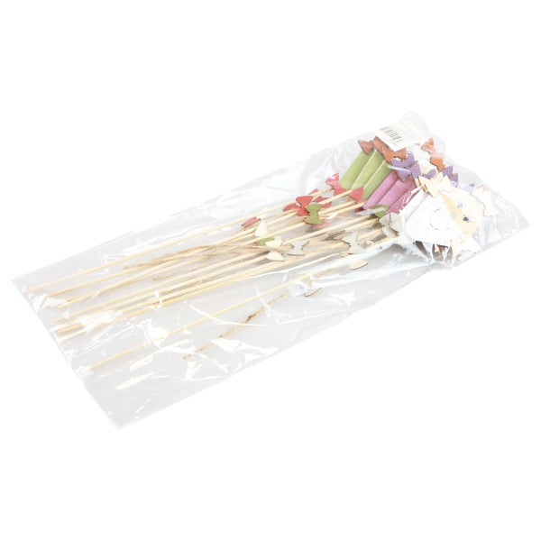 Dekorationsspieße mit verschiedenen Motiven in einer Verpackung