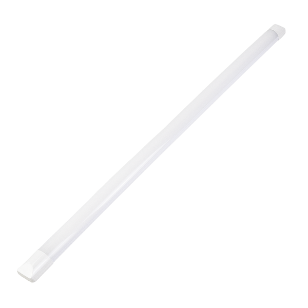 Weiße LED-Lichtleiste aus Kunststoff für die Unterbaumontage.