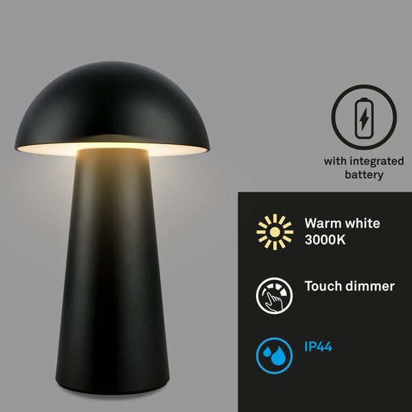 LED Tischlampe Akku IP44 Tischleuchte kabellos Aussen/Innen Dimmbar Touch