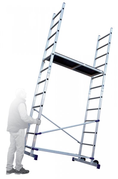 Aluminium Rollgerüst mit Arbeitsplattform