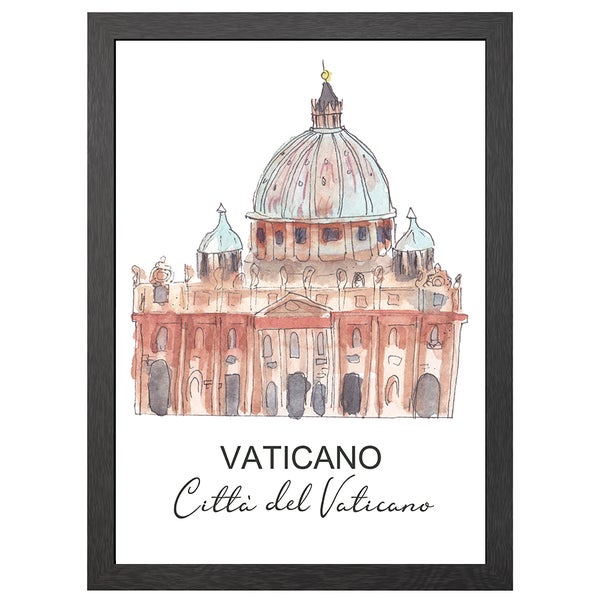 Vaticaan Poster Im A2-Rahmen - Joyin