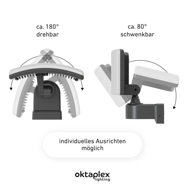 Cali LED Strahler Außen 3000K warmweiß 2940 Lumen IP65 Außenstrahler 230V Außenleuchte anthrazit