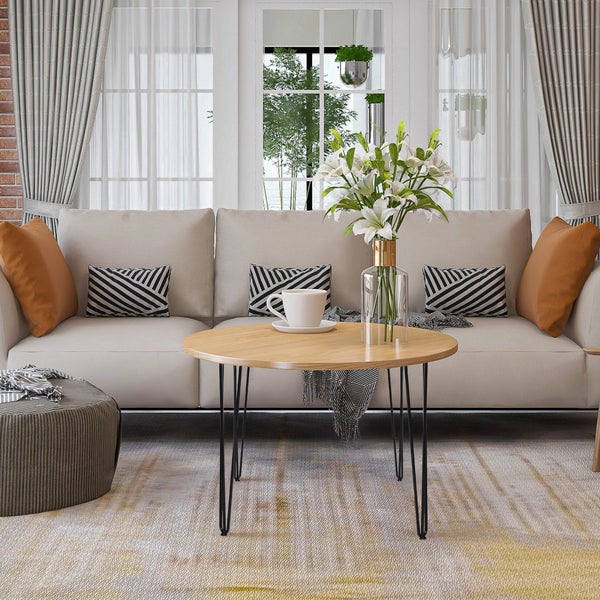 HOMCOM Tischbeine, 4er-Set Tischfüße, Möbelfüße aus Stahl Tischgestell mit Gabel-Design für Couchtisch, Esstisch, Schwarz, 12 x 12 x 72 cm