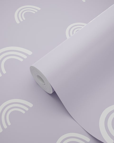 Tapetenrolle mit Regenbogenmuster