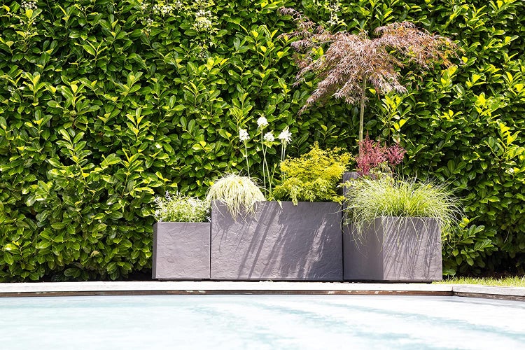 Ondis24 Pflanzkübel Vulkan 57 L grau, Blumentopf, Pflanzgefäß