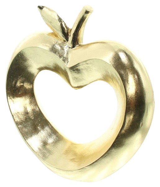 FRANK FLECHTWAREN | Apfel Gold, POLYRESIN, 17,5 x 6 x 17,5 cm