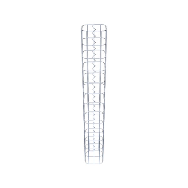 Gabionensäule 17 x 17 cm, MW 5 x 10 cm eckig - Höhe: 1,30 m