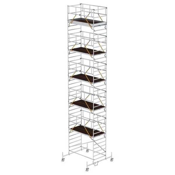 MUNK Rollgerüst SG mit Doppelplattform 1,35x2,45m Plattform 12,54m AH