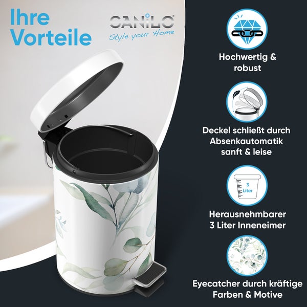 Sanilo Kosmetikeimer 3L mit Absenkautomatik Eukalyptus