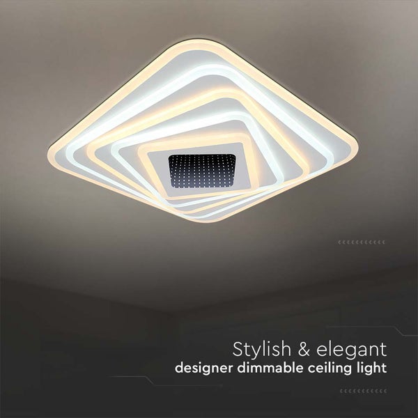 V-TAC VT-7958 - Designer-Deckenleuchten - IP20 - Weißes Gehäuse - 150 Watt - 15500 Lumen - 3IN1