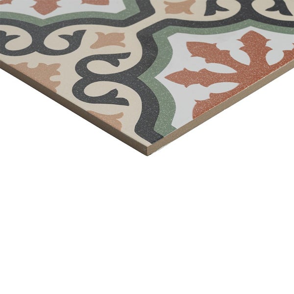 Wandfliese mit orientalischem Muster im historischen Stil