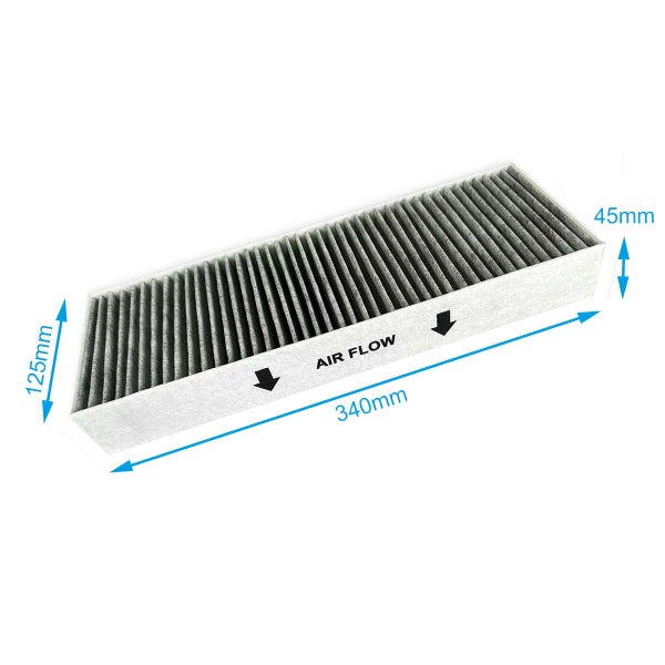 Aktivkohlefilter für Bora BAKFS Basic BHU/BIU/BFIU/GP4 (2 Stück)