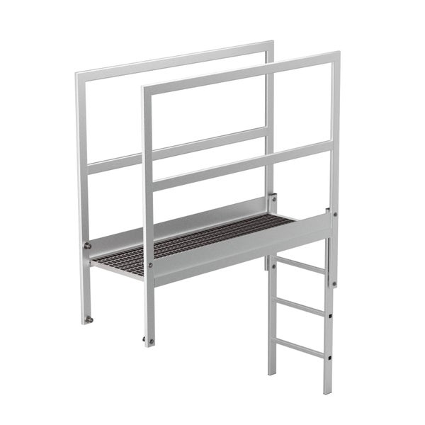Aluminium Arbeitsbühne mit Leiter und Geländer