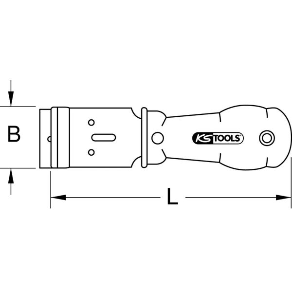 KS Tools Schaber Maßzeichnung