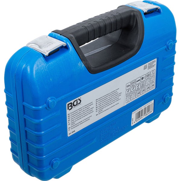 Motor-Drucktester-Set im blauen Werkzeugkoffer