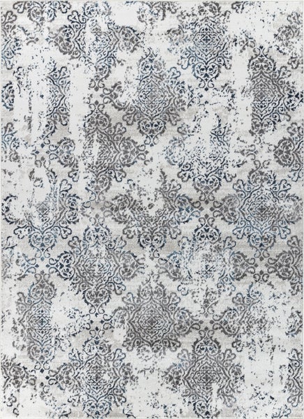Vintage Orientalischer Teppich Weiß/Blau 200x275 cm HARU