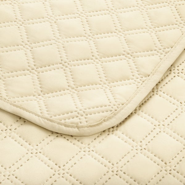 Beautissu Olivia Tagesdecke 220x240cm Creme