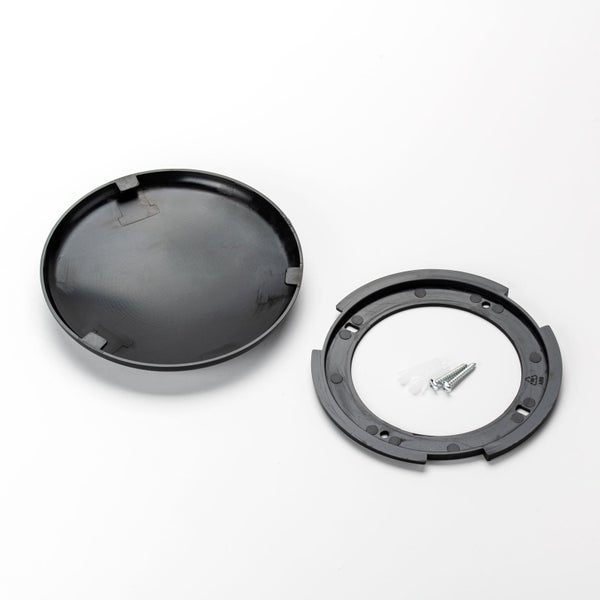 Abdeckung Verteilerbaldachin Extraflach Ø 135mm Schwarz 3 Stück