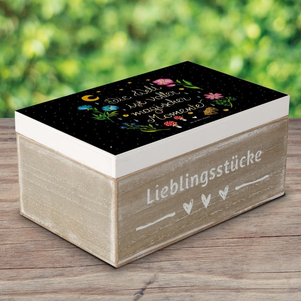 Mr. & Mrs. Panda 19 x 12 cm Holzkiste Magische Welt