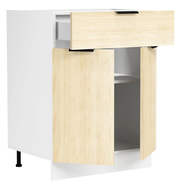 Küchenschrank B60 cm Unterschrank Schublade Fasola