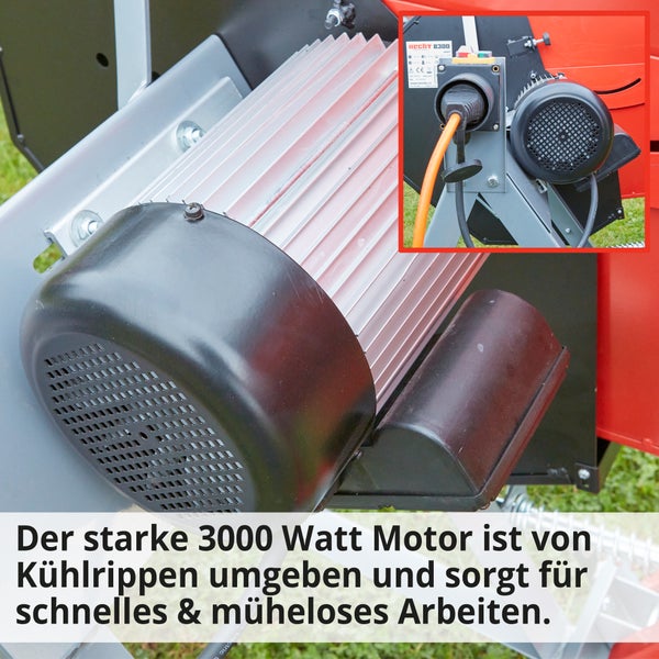 Nahaufnahme eines Motors mit Kühlrippen