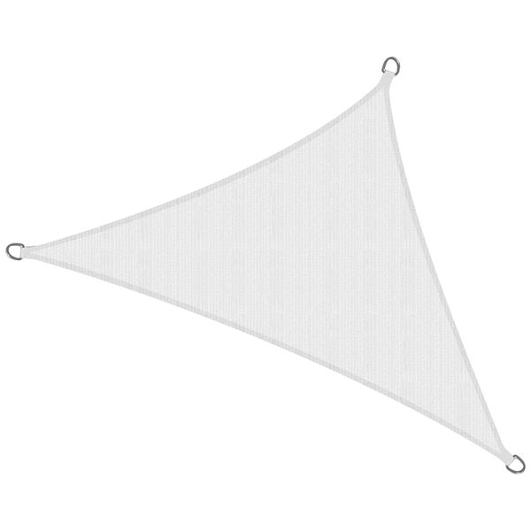 SolVision HS9 Sonnensegel 500x500x700cm dreieckig Weiß HDPE
