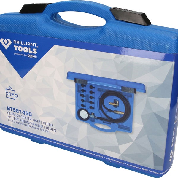 BRILLIANT TOOLS Öldruck-Tester-Satz 12tlg. - BT581450
