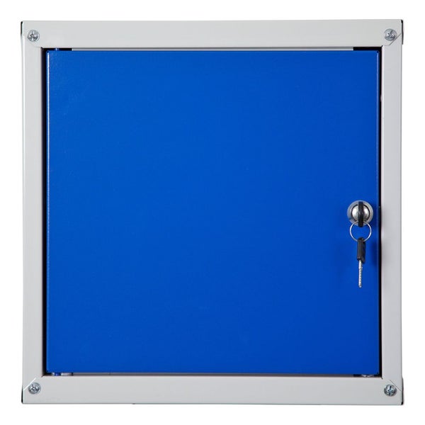 PROREGAL Schließfachwürfel Cubic HxBxT 35 x 35 x 35 cm Grau/Blau