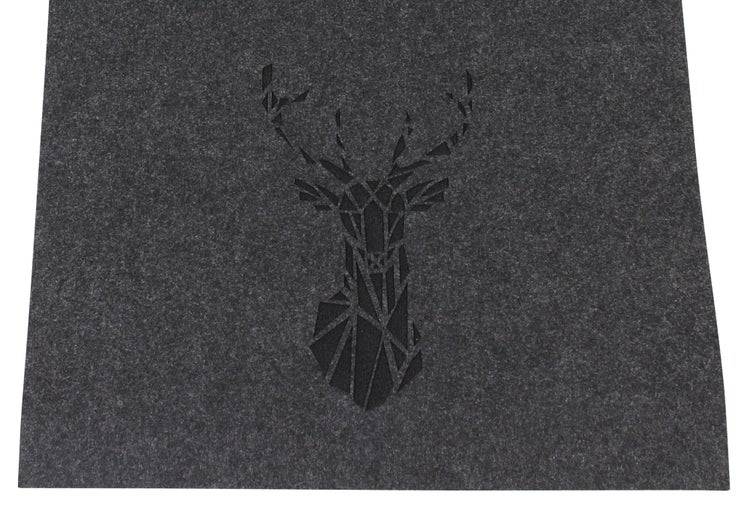 FRANK FLECHTWAREN | Tischläufer Trend-Hirsch, FILZ, 40 x 140 cm