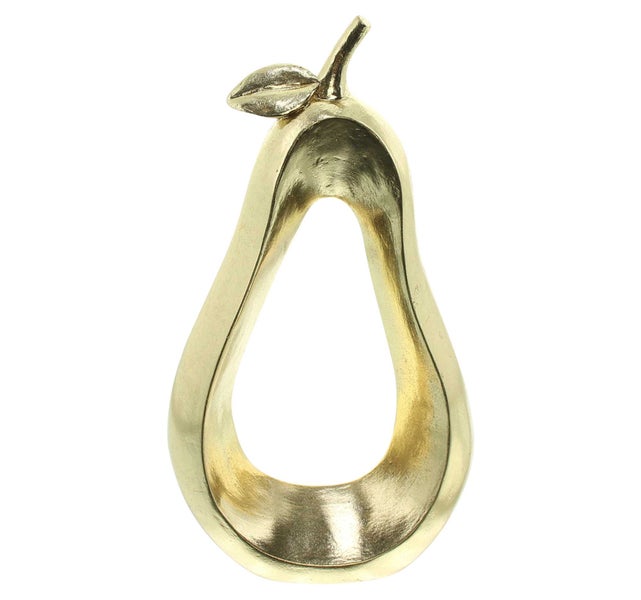 FRANK FLECHTWAREN | Birne Gold, POLYRESIN, 14,5 x 6,5 x 26,5 cm