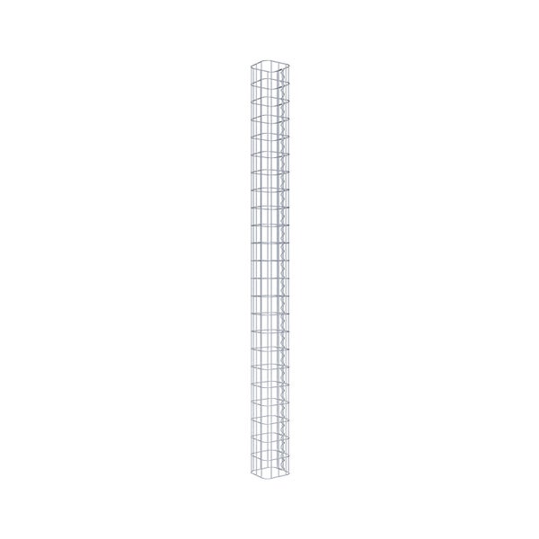 Gabionensäule 17 x 17 cm, MW 5 x 10 cm eckig - Höhe: 2,30 m
