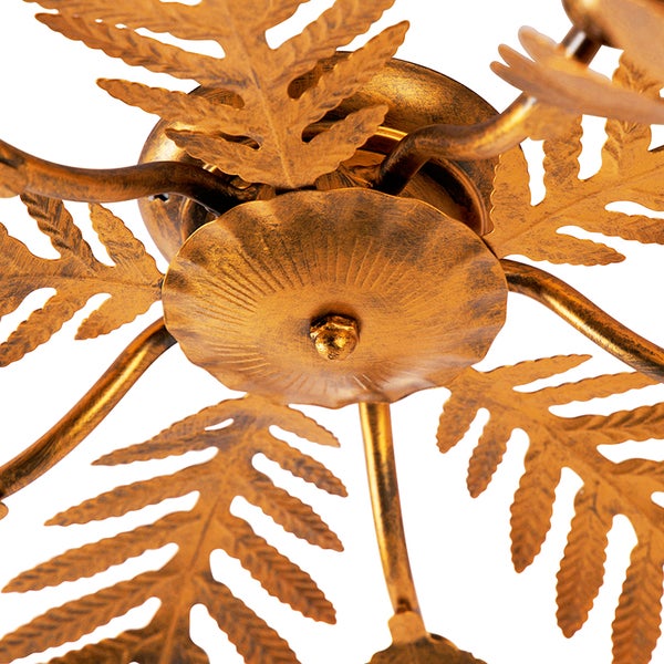 Nahaufnahme einer Blatt-förmigen Leuchte