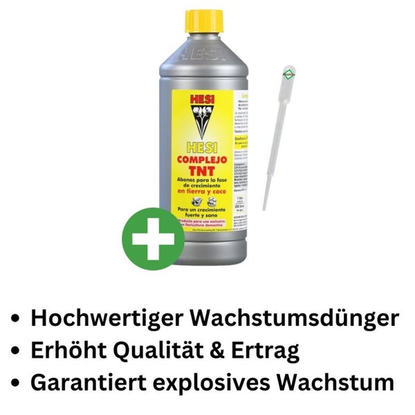 Hesi TNT Complex 500 ml – Wachstumsfördernder Dünger mit Pipette für kräftiges Pflanzenwachstum, ideal für Tomaten, Orchideen & mehr